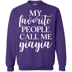 Nana T-shirt My Favorite People Call Me Yiayia