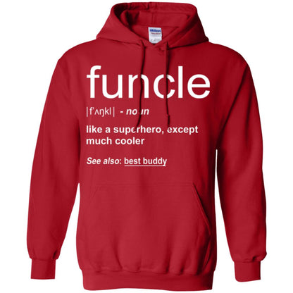 Funny Uncle T-shirt Funcle Red