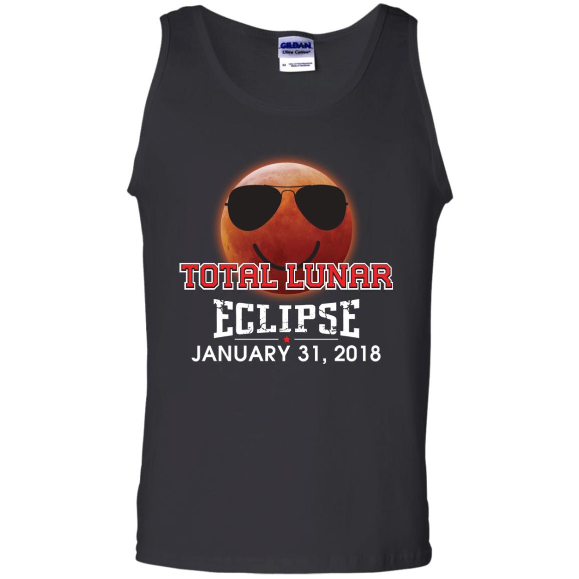 Blood Moon T-shirt Total Lunar Eclipse January 31. 2018 Black