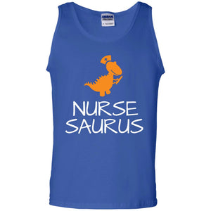 Nurse Saurus Dinosaur Nurse Cap T-shirtG220 Gildan 100% Cotton Tank Top