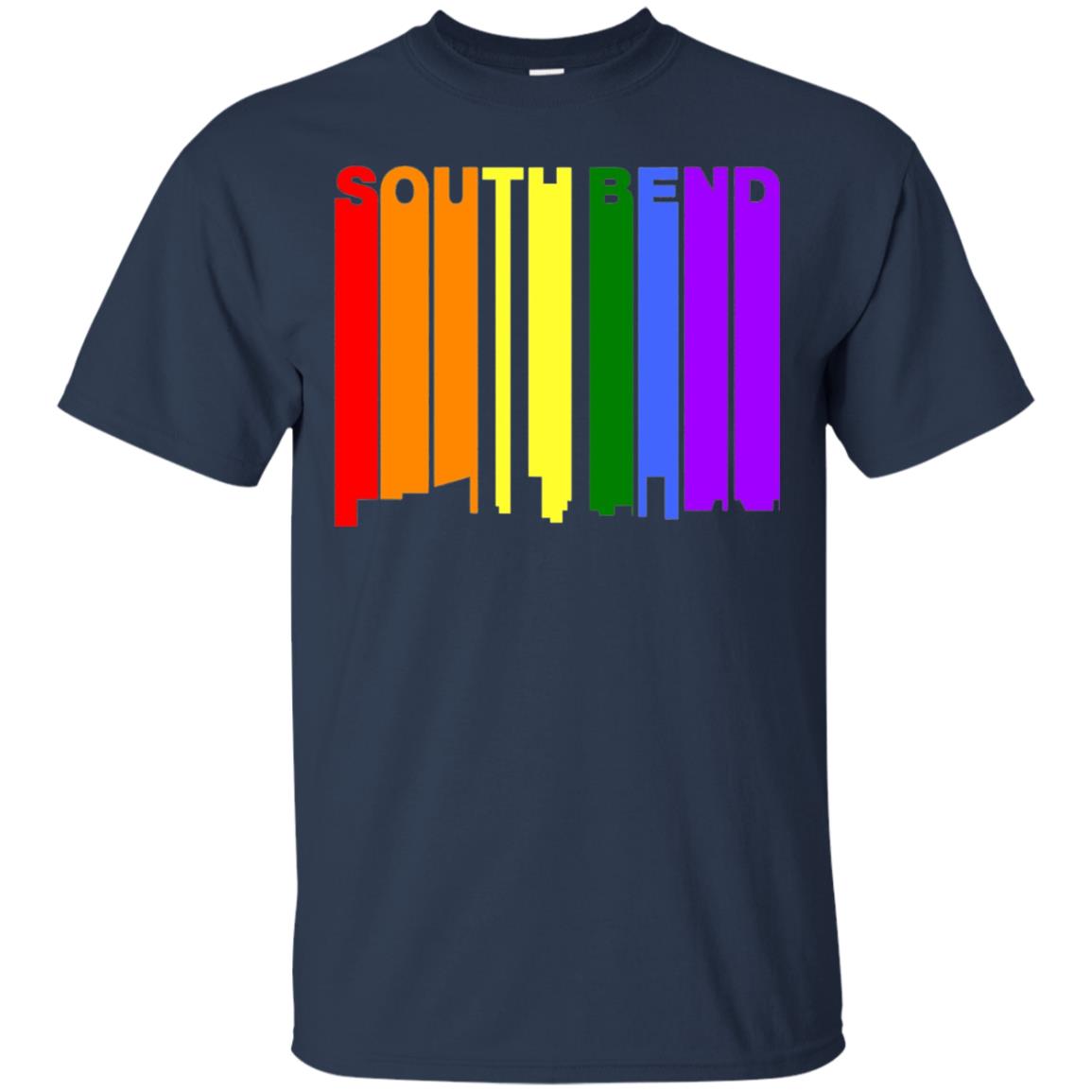 Lgbt T-shirt South Bend Indiana Navy