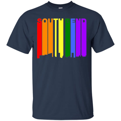 Lgbt T-shirt South Bend Indiana Navy