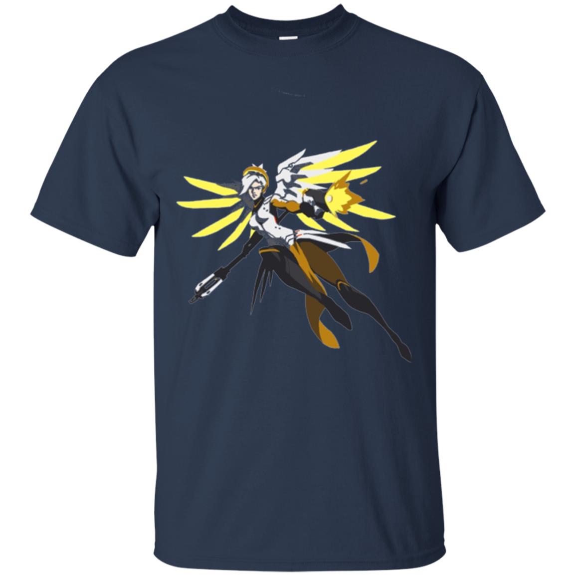 Overwatch Mercy Battle Ready Spray T-shirt Navy