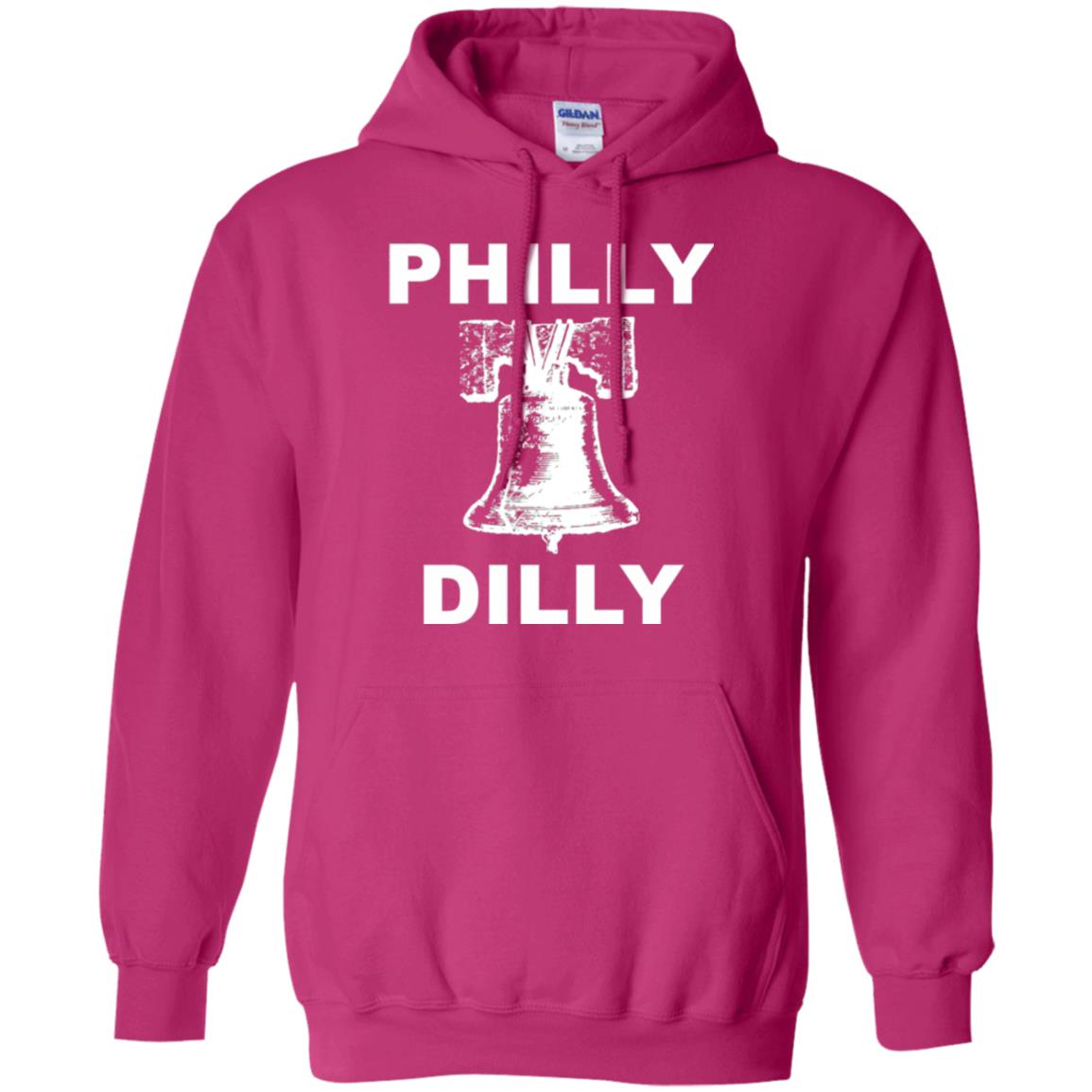 Football T-shirt Philly Dilly With Liberty Bell And Crack Philadelphia Heliconia