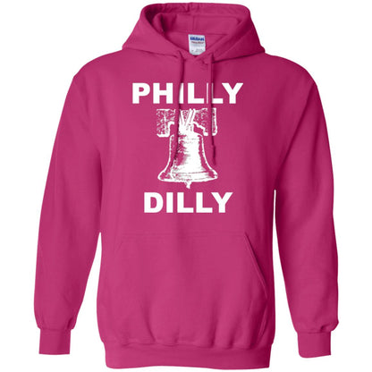 Football T-shirt Philly Dilly With Liberty Bell And Crack Philadelphia Heliconia