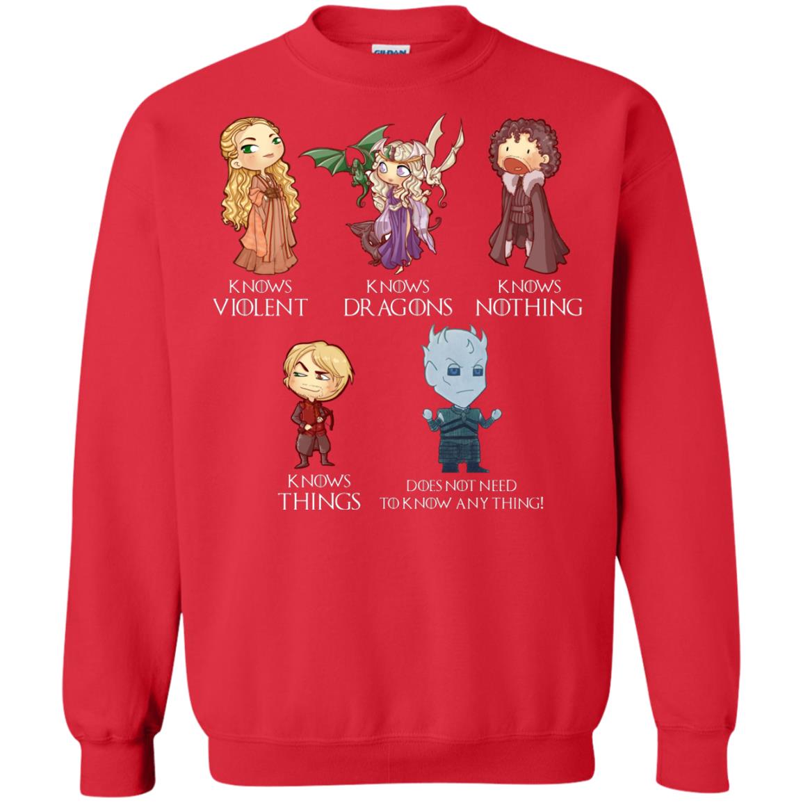 Know Something Game Of Thrones Fan T-shirt Red