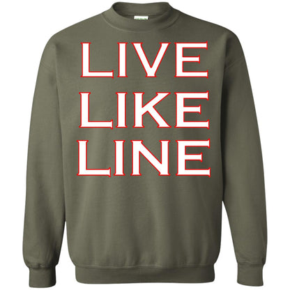 Live Like Line Volleyball Lover Shirt Military Green