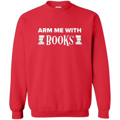 Arm Me With Books Book Lover T-shirt Red