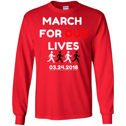March For Our Lives Gun Control T-shirt Red
