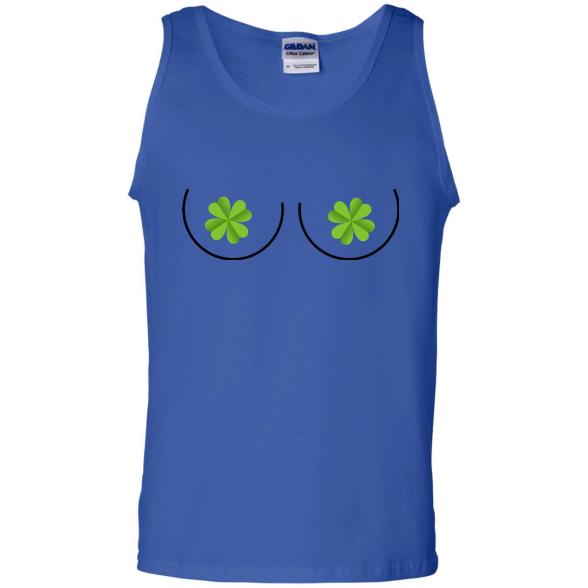 Shamrocks Breast Saint Patrick_s Day T-shirt Royal
