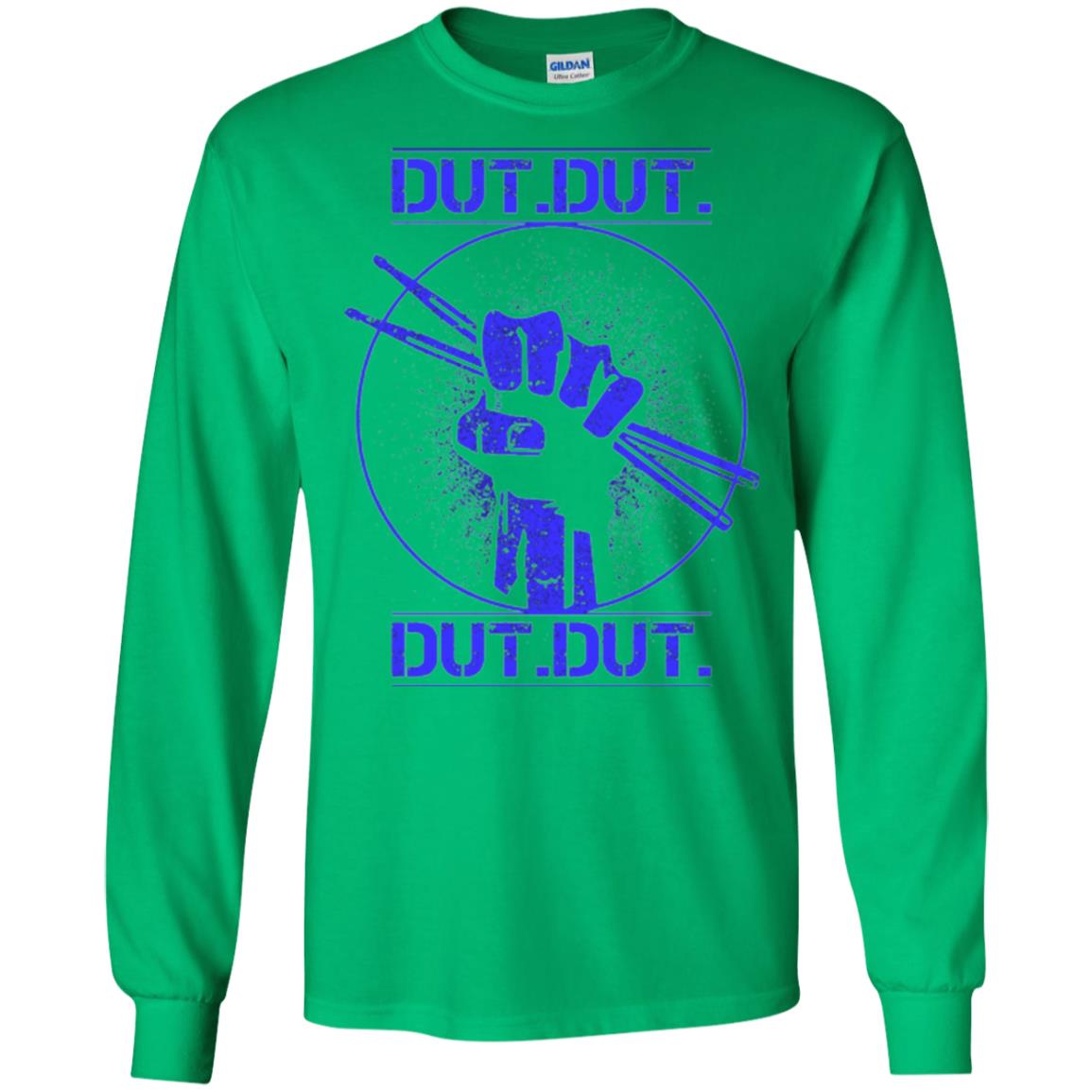 Drum Lovers T-shirt Dut Marching Band Irish Green