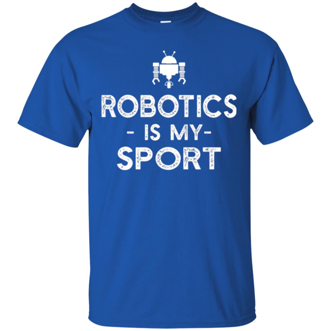 Robot Coder T-shirt Robotics Is My Sport Royal