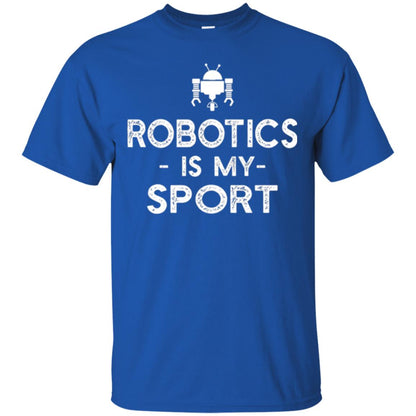 Robot Coder T-shirt Robotics Is My Sport Royal