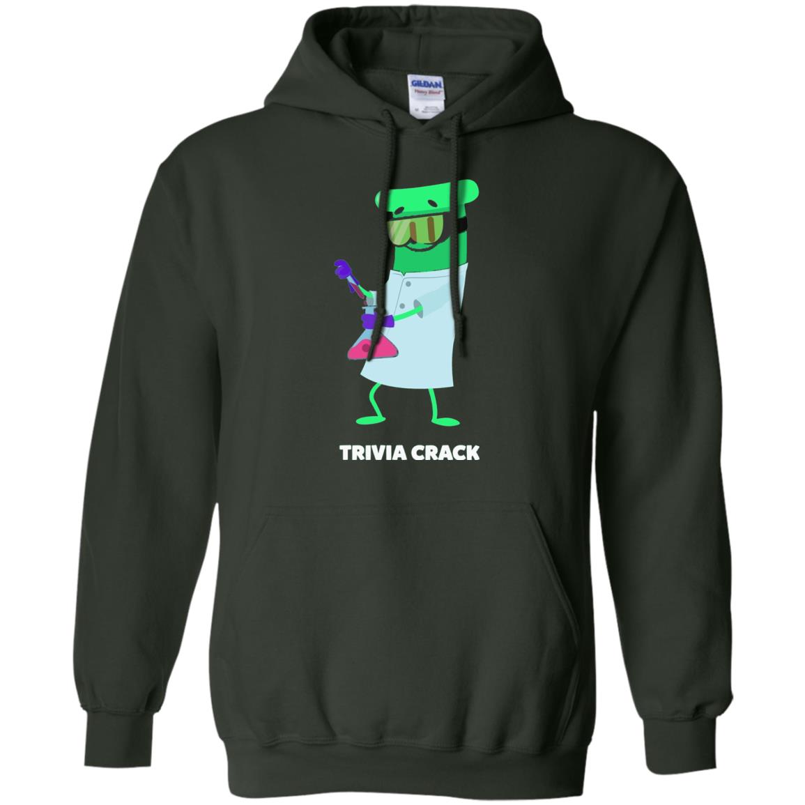 Cute Trivia Crack Scientist Al T-shirt Forest Green