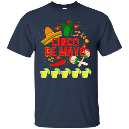 Fiesta Cinco De Mayo T-shirt Navy
