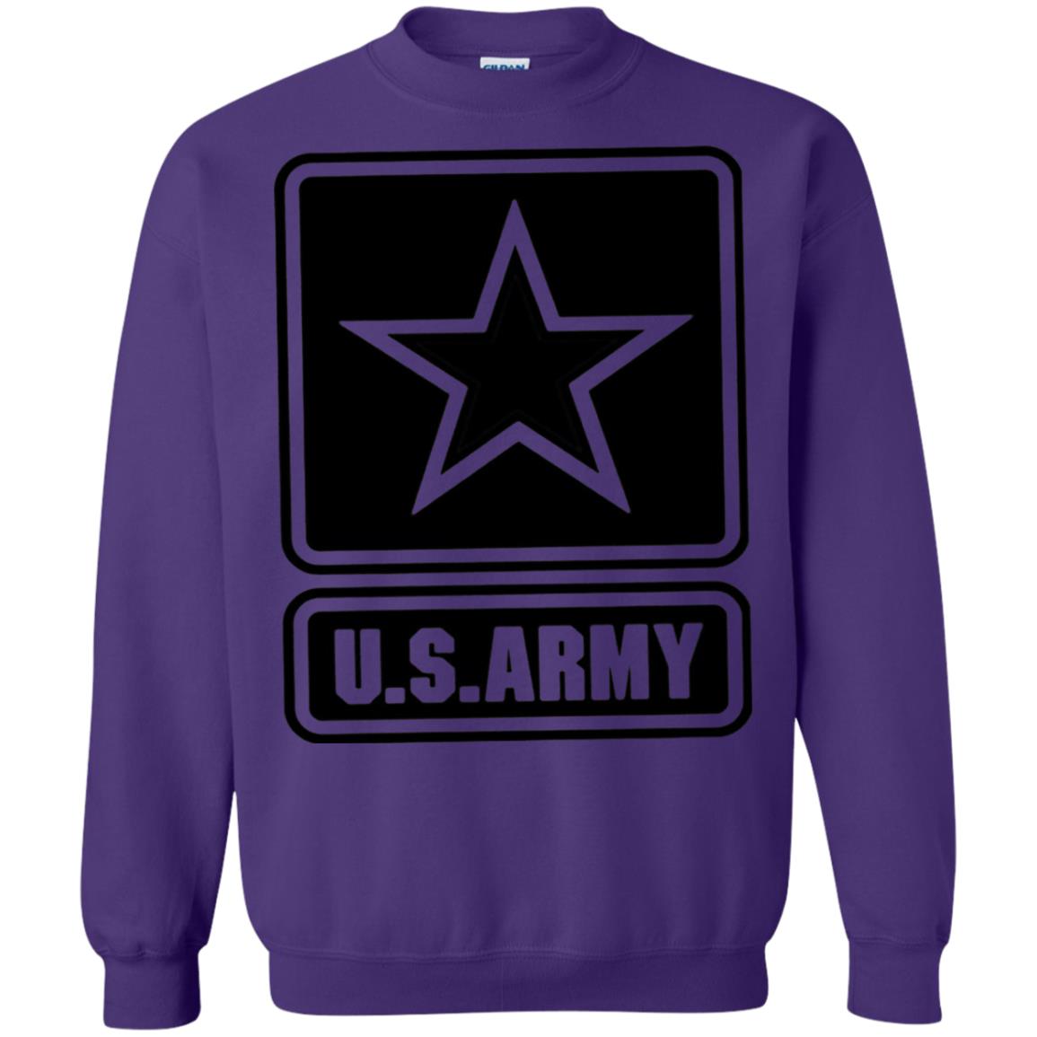 Us Army Black Logo United States Design T-shirt Purple