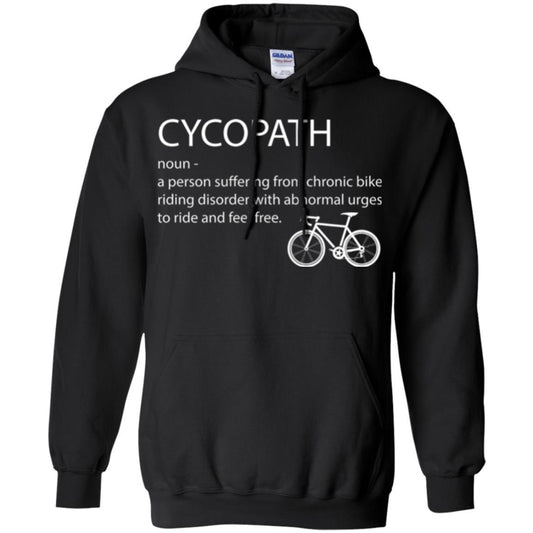 Biker T-shirt Cycopath Definition T-shirt Black
