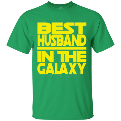 Best Husband In The Galaxy T-shirt Irish Green