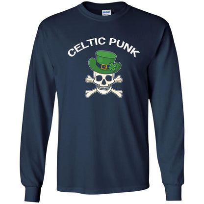 Celtic Punk Rock Irish St. Patrick_s Day T-shirt Navy