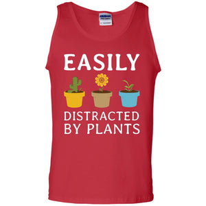 Easily Distracted By Plants Gardener ShirtG220 Gildan 100% Cotton Tank Top