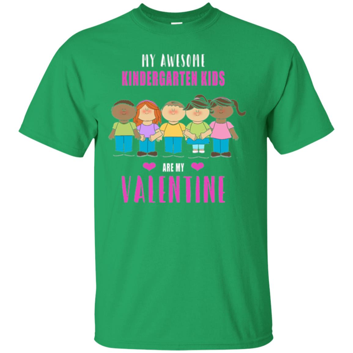 Kindergarten Teacher T-shirt My Awesome Kindergarten Kids Irish Green