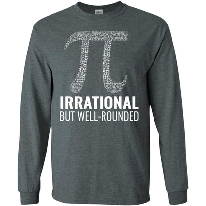 Funny Pi Shirt Irrational But Well Rounded Dark Heather