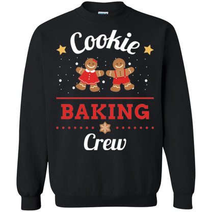 Christmas T-shirt Gingerbread Cookie Baking Crew Black