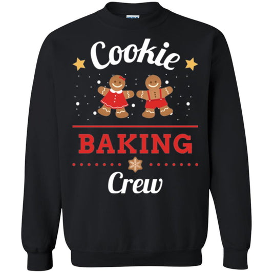 Christmas T-shirt Gingerbread Cookie Baking Crew Black
