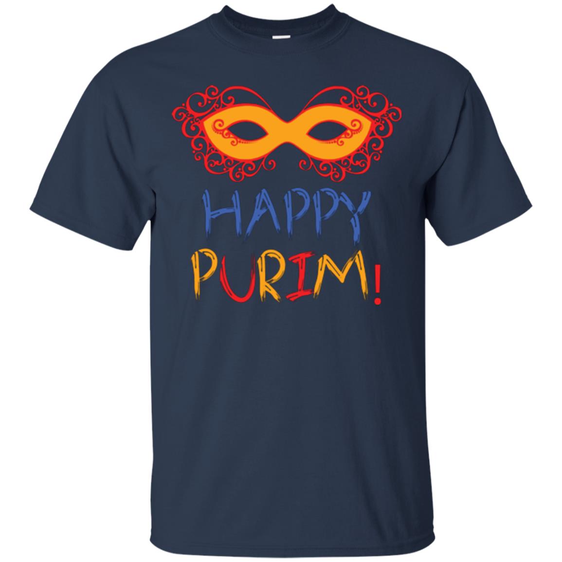 Purim Day T-shirt Happy Purim Navy