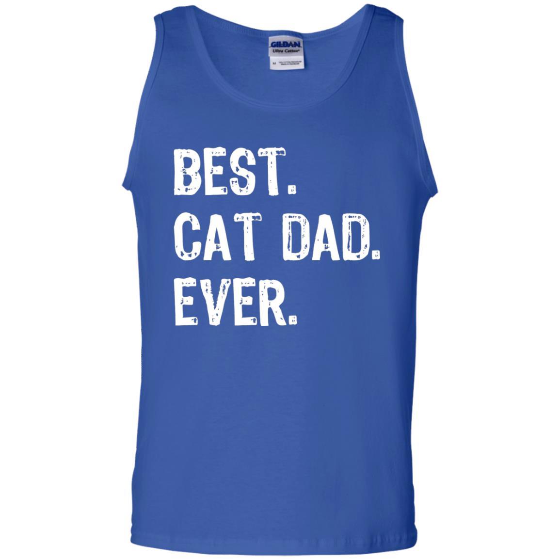 Cat Lover T-shirt Best Cat Dad Ever Royal