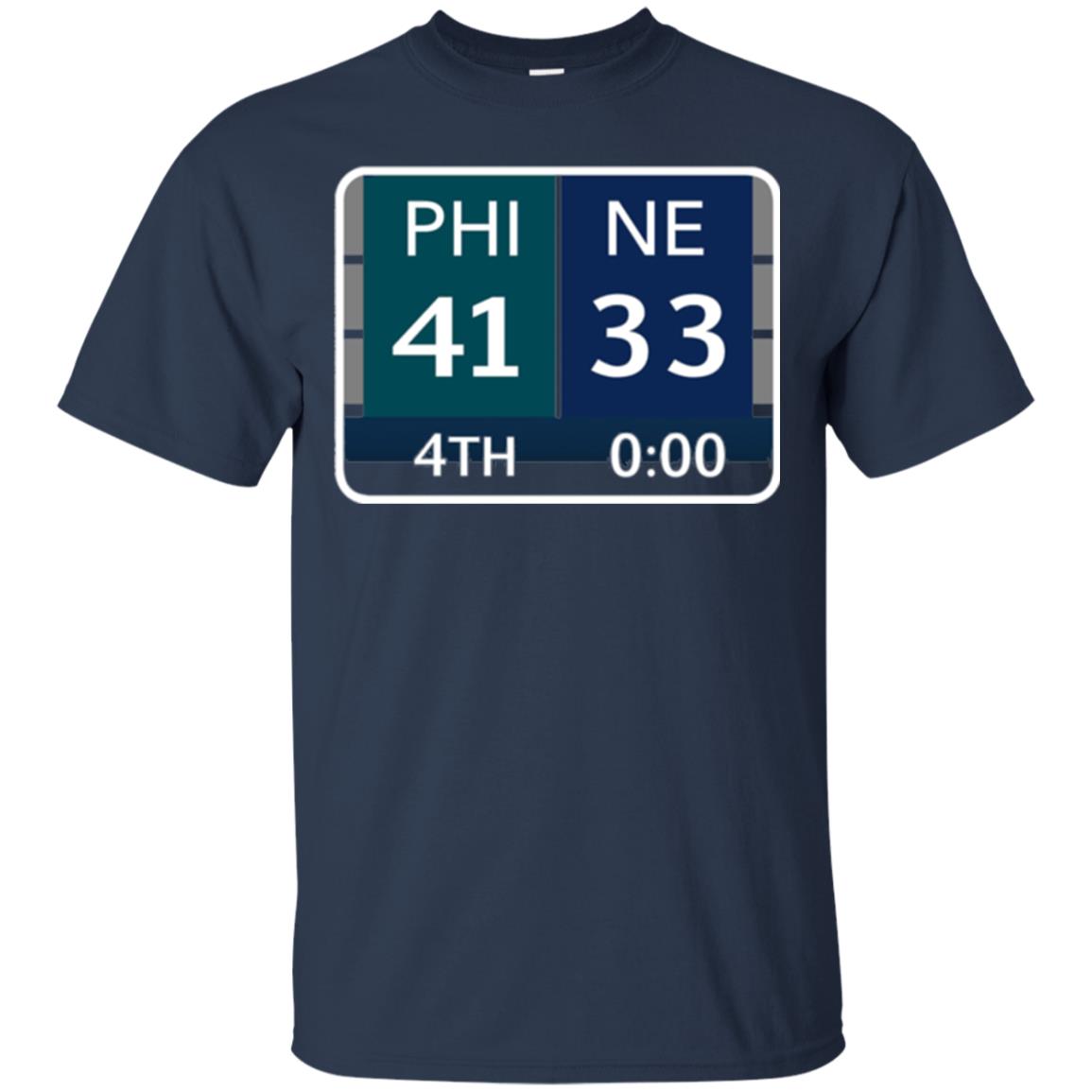 Phi 41 Ne 33 Final Score Football Lover T-shirt Navy