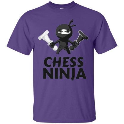 Funny Chess Ninja T-shirt Purple