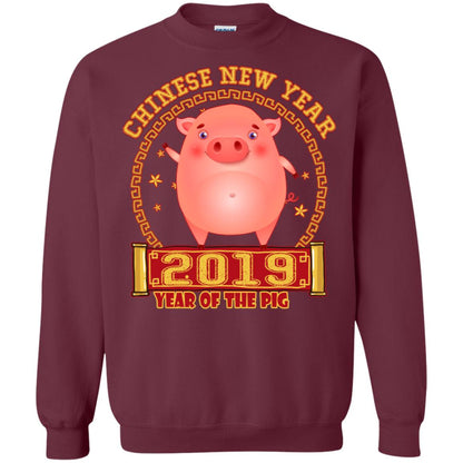 Chinese New Year Year 2019 Of The Pig Shirt Maroon