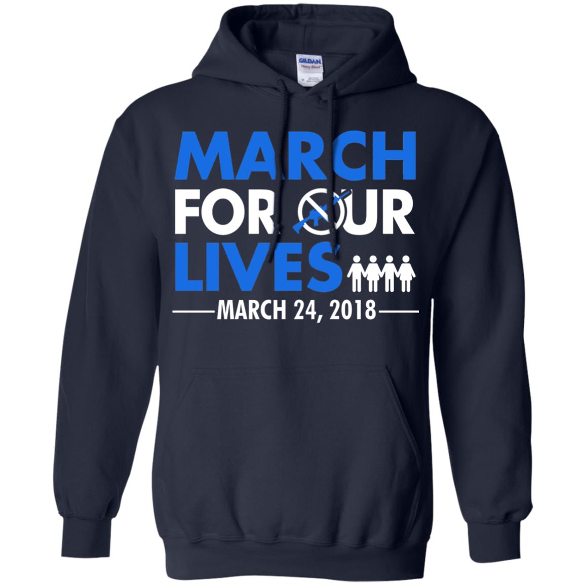 March For Our Lives March 24 2018 Gun Control T-shirt Navy