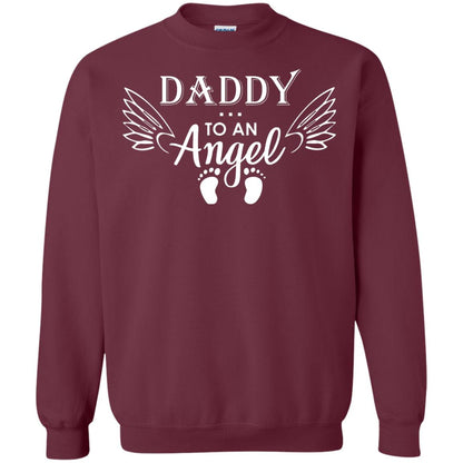Daddy To An Angle Daddy In Heaven Shirt Maroon