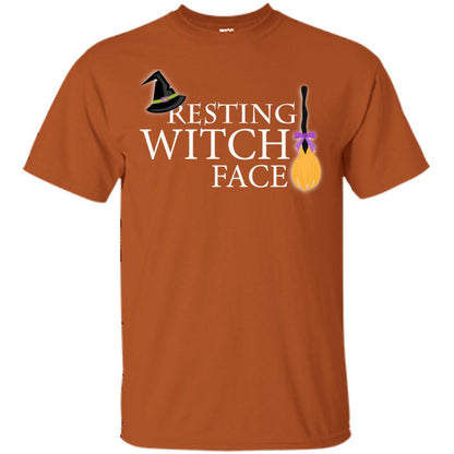 Reasting Witch Face Shirt Texas Orange