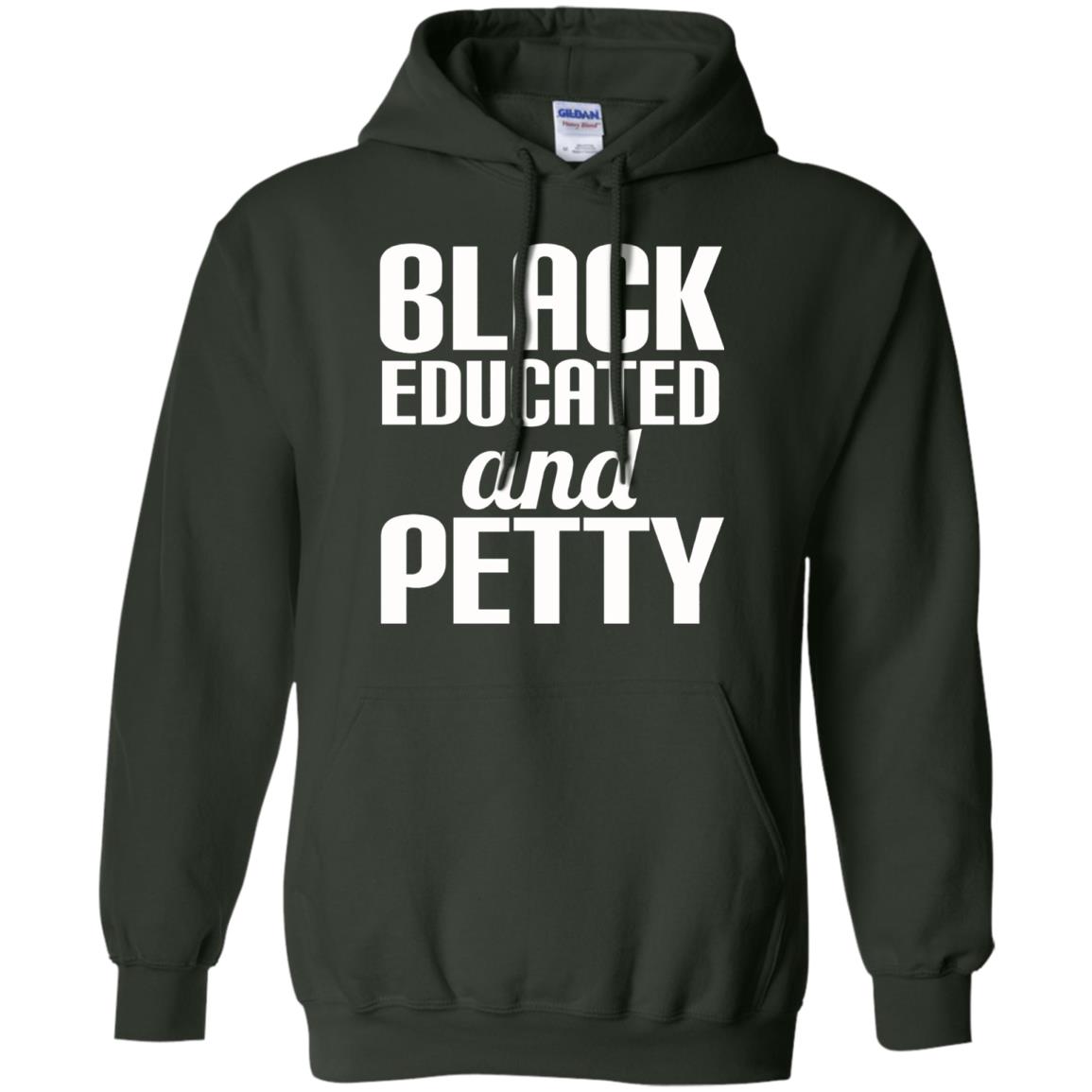 Petty Queen Juneteenth T-shirt Black Educated And Petty Forest Green