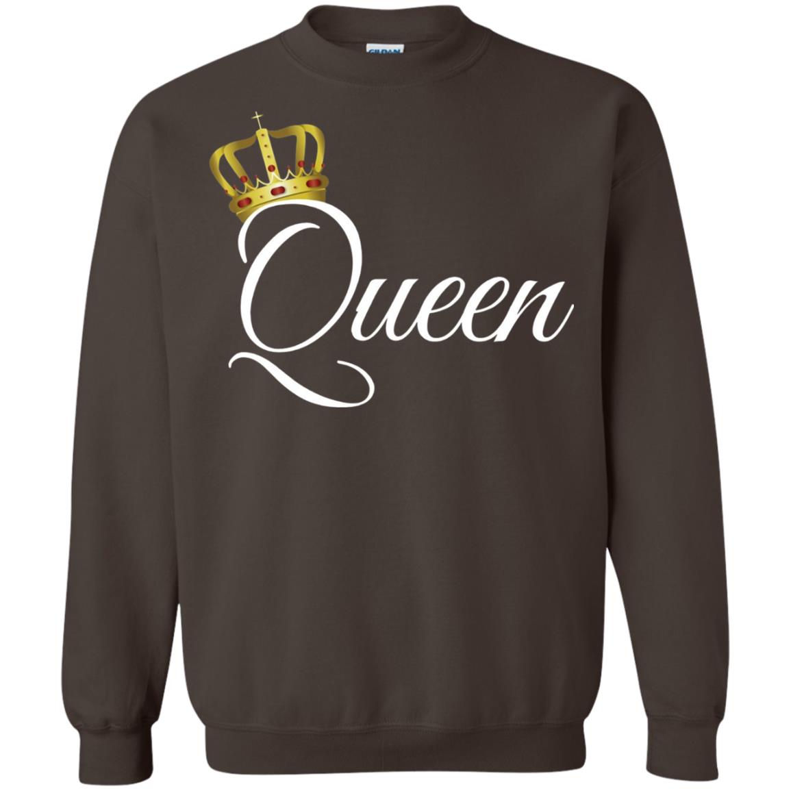 King And Queen T-shirt Matching Couple Outfits Dark Chocolate