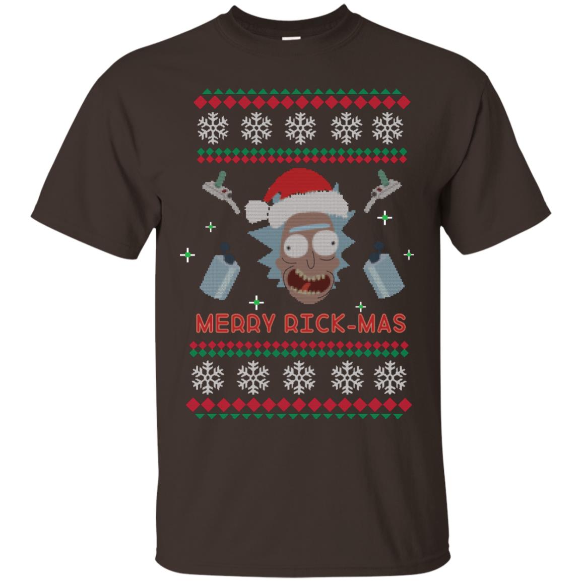 Mery Rick-mas Shirt Dark Chocolate