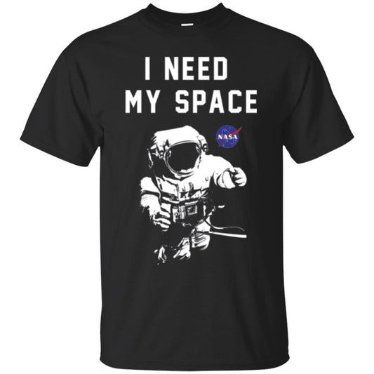Faded Astronaut T-shirt I Need My Space Black