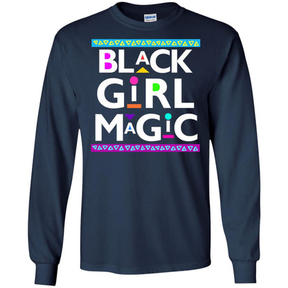 Black Girl Magic T-shirt Women_s Black History Navy