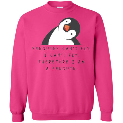 Penguins Lovers T-shirt Penguins Can_t Fly I Can_t Fly Therefore I Am A Penguin Heliconia