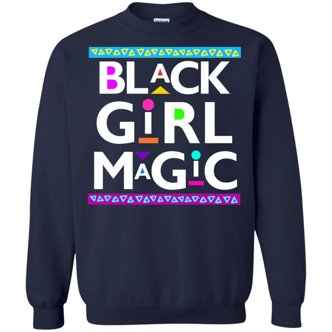 Black Girl Magic T-shirt Women_s Black History Navy
