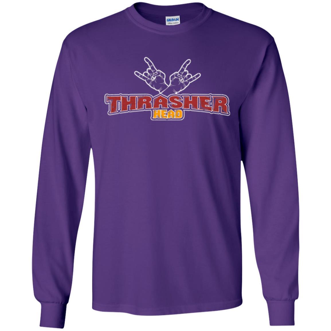 Thrasher Head T-shirt Purple