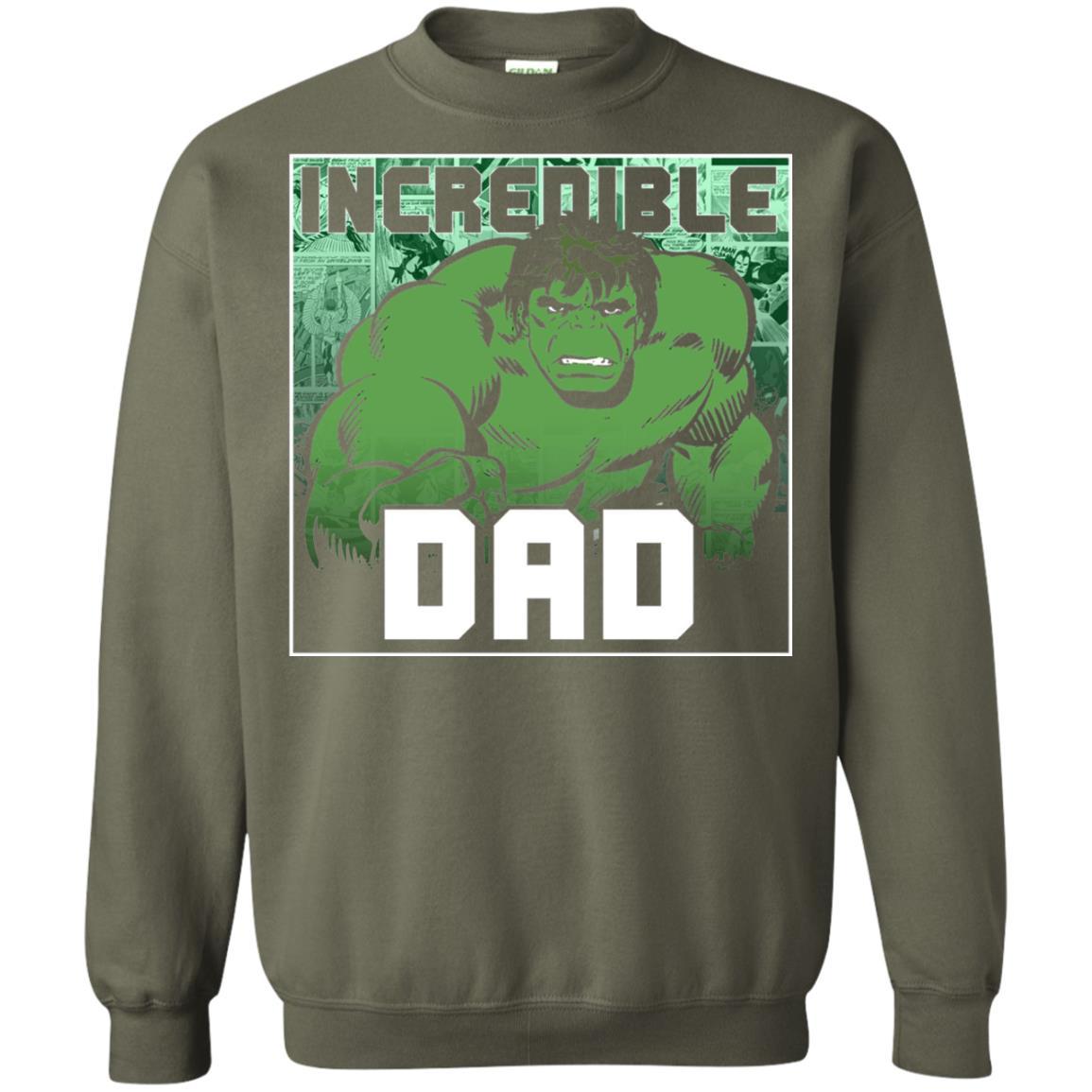 Daddy T-shirt Incredable Dad Military Green
