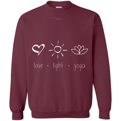 Yoga Lovers T-shirt Love Light Yoga Maroon