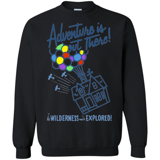 Adventure Is Out There T-shirt Black