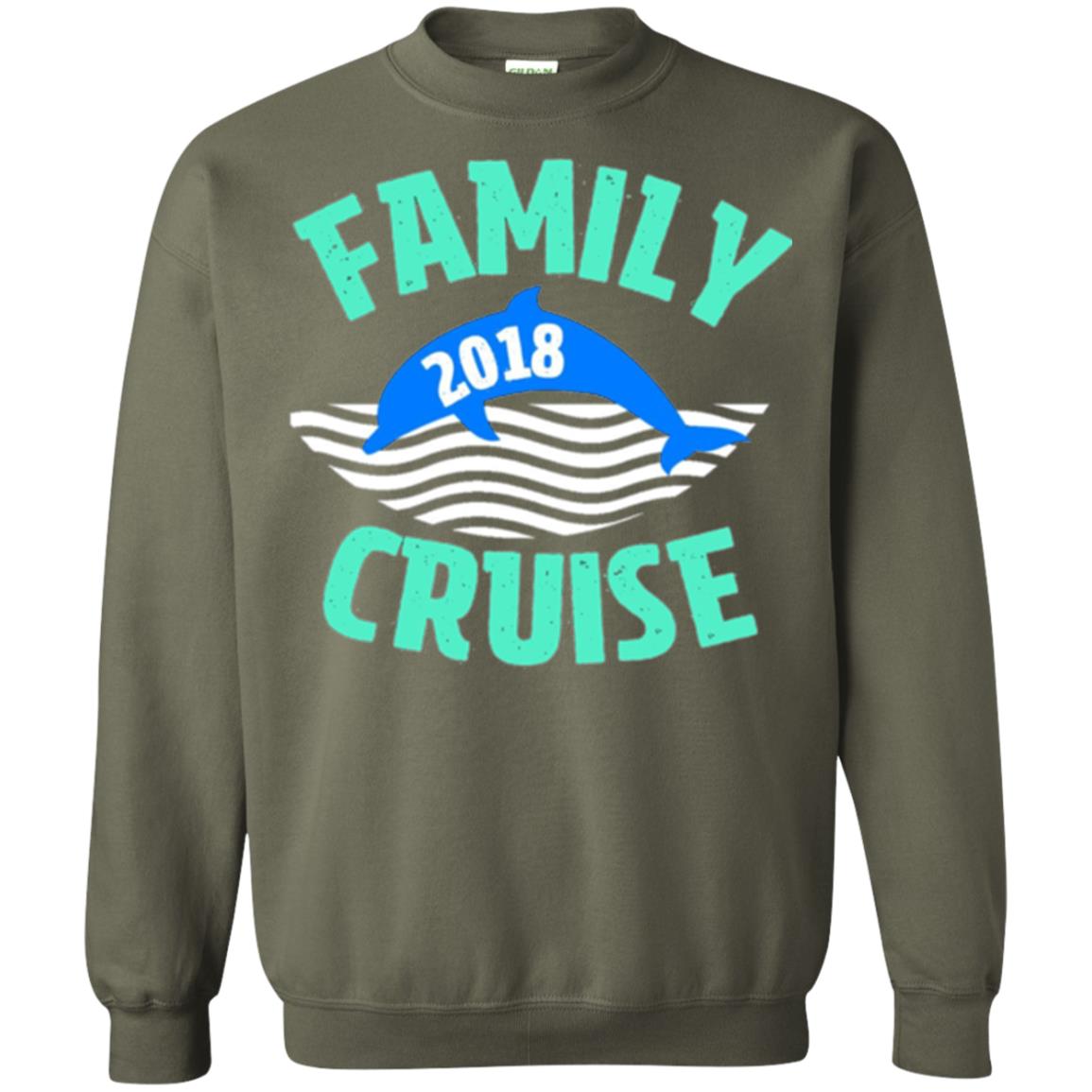 Family T-shirt Cruise Vacation 2018 Military Green