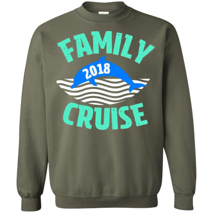 Family T-shirt Cruise Vacation 2018 Military Green