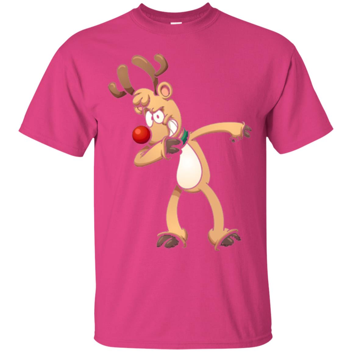 Christmas T-shirt Dabbing Reindeer Heliconia